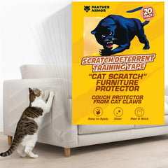 Panther Armor protection meubles double-face transparent, décourage les griffes sur canapé