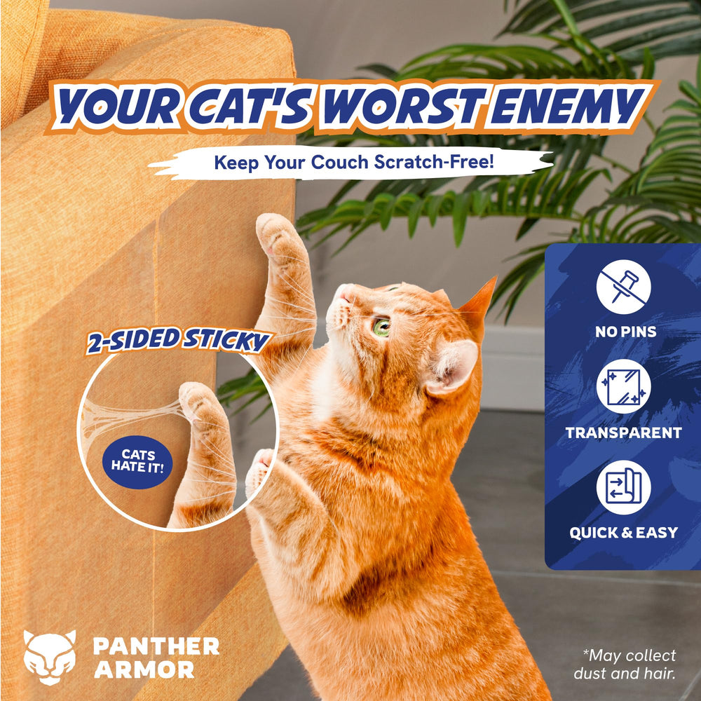 Panther Armor, ruban anti-griffures pour canapé grand, idéal pour zones sensibles.