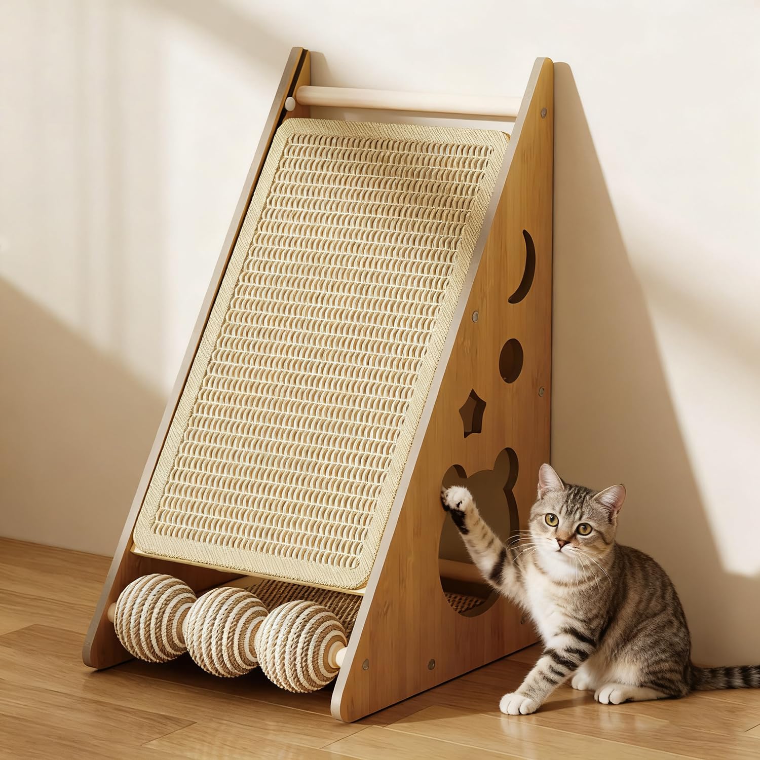 Panup grattoir chat nid: grattage confortable et stimulation pour chats d'intérieur.