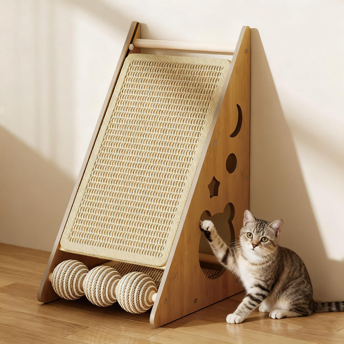 Panup grattoir chat nid: grattage confortable et stimulation pour chats d'intérieur.