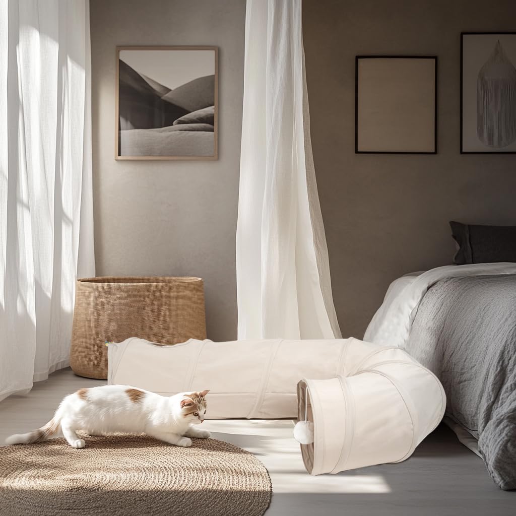 PAOPO Cat Tunnel convient à plusieurs animaux à la maison
