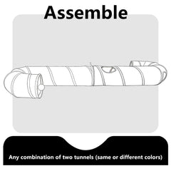 PAOPO Cat Tunnel utilisation en intérieur pour récréation quotidienne