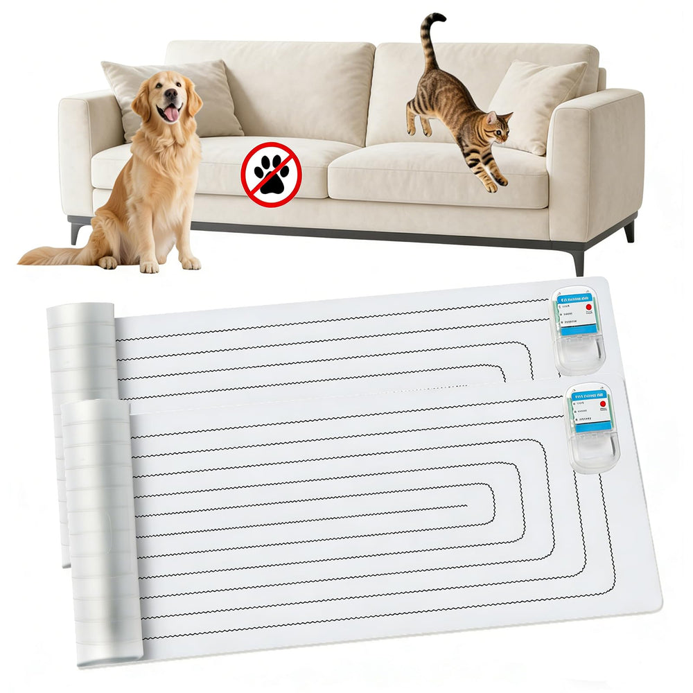 PAPARELA tapis-choc pour chiens et chats près du canapé, rappel sûr et efficace.