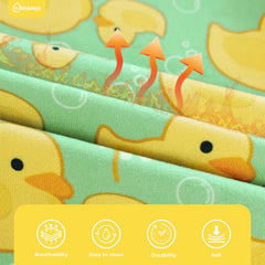 PAPIAMEN Pyjama chien canard jaune, guide des tailles précis.