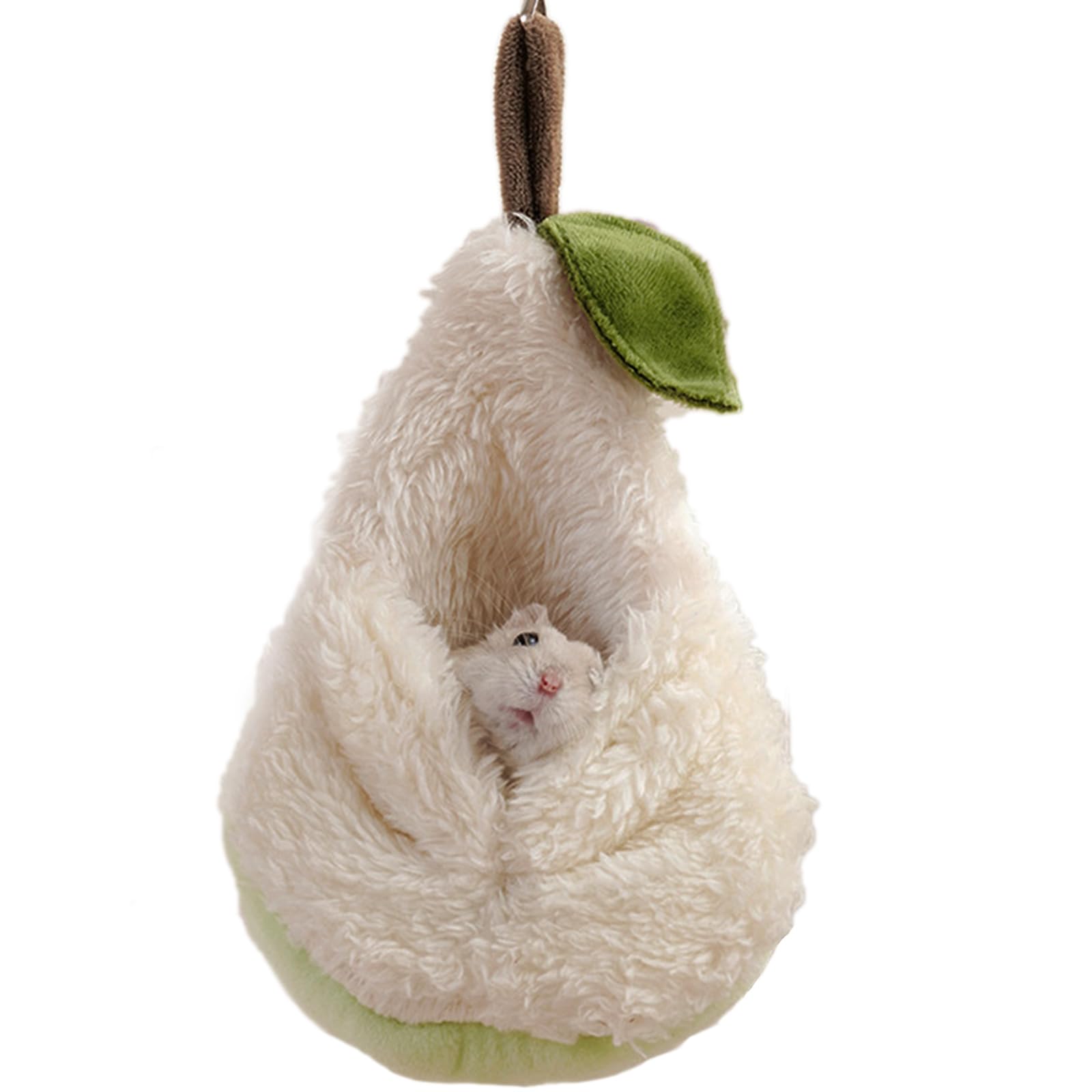 PAPIEEED lit-poire hamster-peluche, refuge doux pour repos.