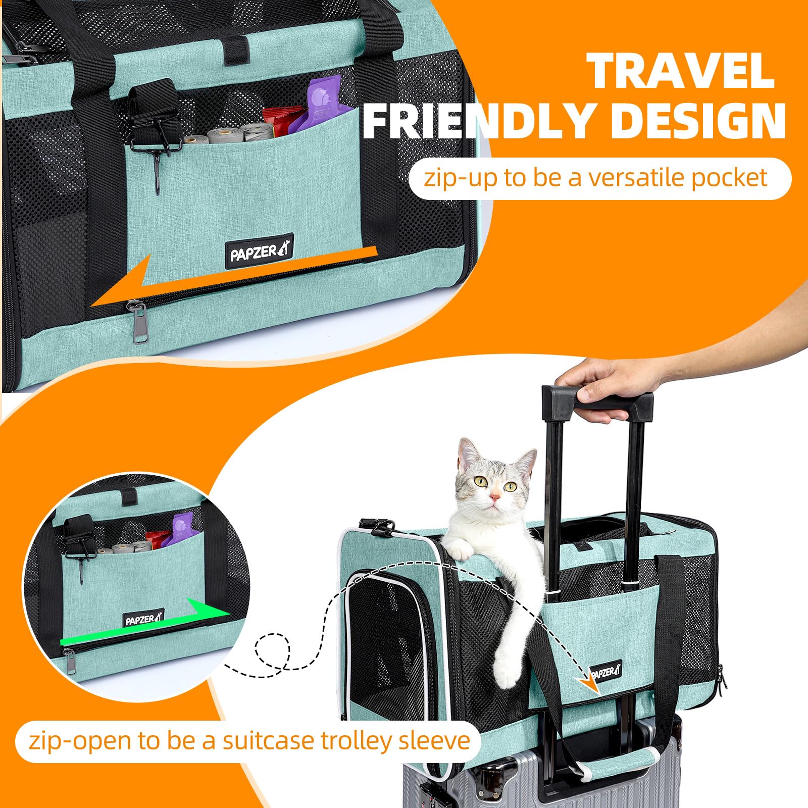 PAPZER maille renforcee, aeration ideale pour votre compagnon.
