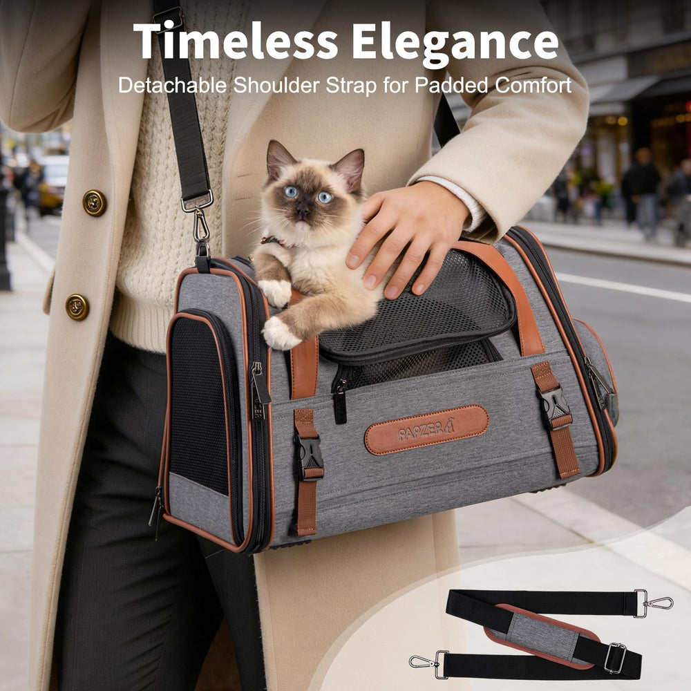 PAPZER Sac animalier — panneau bagage facilitant les déplacements en train.