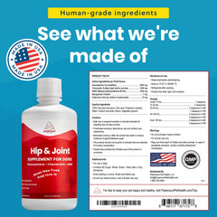 Paramount Pet Health doseur glucosamine liquide, dose précise pour soutien articulaire.