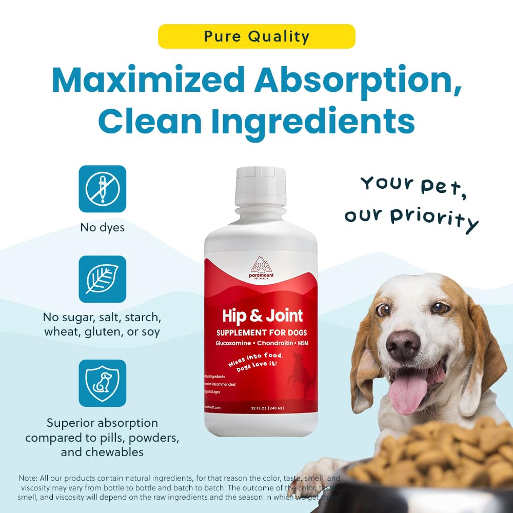 Paramount Pet Health fabriqué aux États-Unis, qualité humaine pour chien.