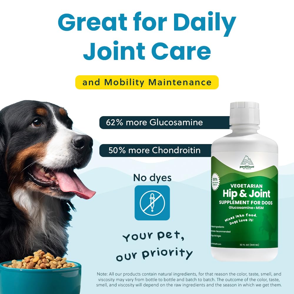 Paramount Pet Health mélange alimentaire quotidien, améliore mobilité et confort.