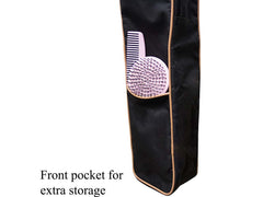 Paris Tack coque nylon imperméable avec fermetures éclair doubles pour protection durable.
