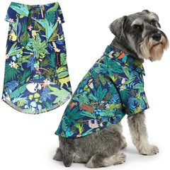 Parisian Pet Amazonia chemise chien imprimé tropical légère et respirante