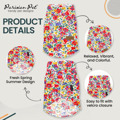 Parisian Pet chemise-chien-velcro-dressage-facile, habillage rapide et ajustement pratique