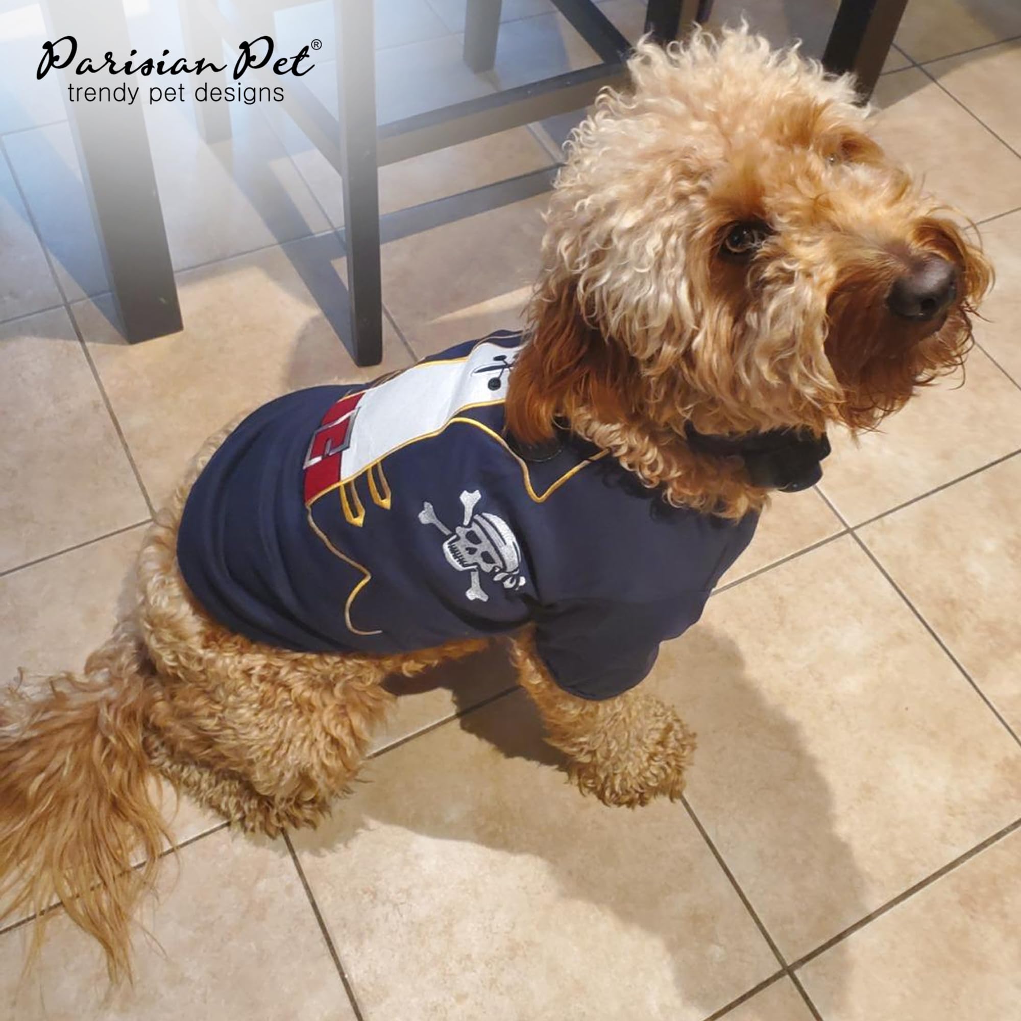 Parisian Pet tenue pirate pour chien moyen, lavable et durable.