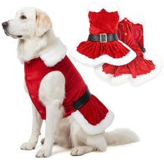 Parisian Pet robe-noel-chien-petit : look festif et confortable pour les fêtes.