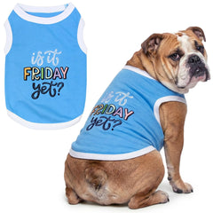 Parisian Pet haut pour chien bleu sans manches, confort estival.