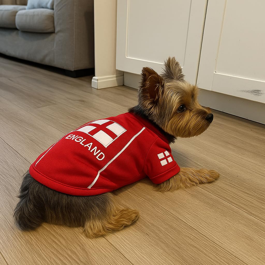 Parisian Pet maillot Angleterre broderie: broderie résistante qui ne se fane pas.