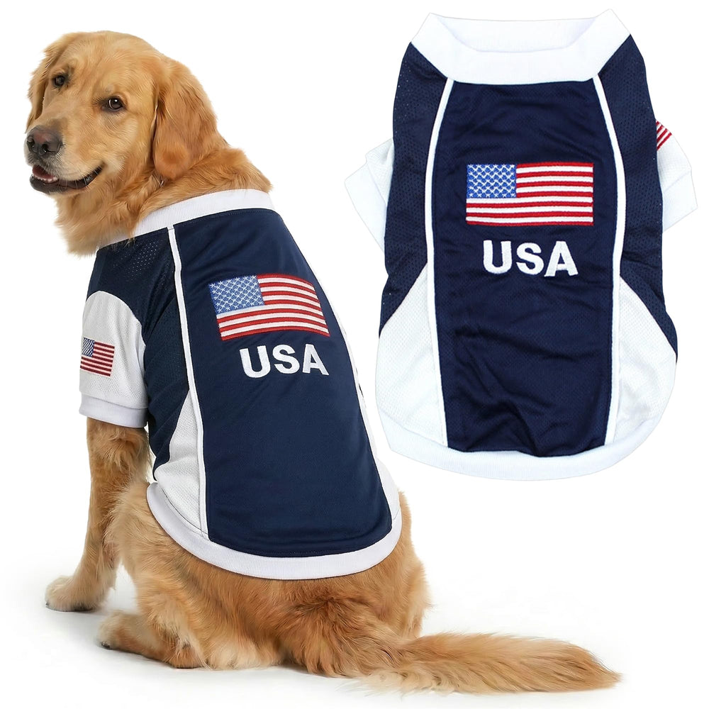 Maillot Parisian Pet pour chien en maille respirante, idéal pour les sorties estivales.