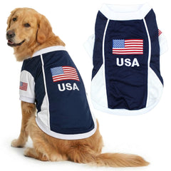 Maillot Parisian Pet pour chien en maille respirante, idéal pour les sorties estivales.