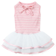 Robe ballerine Parisian Pet pour chien rose, légère et élégante pour l'été