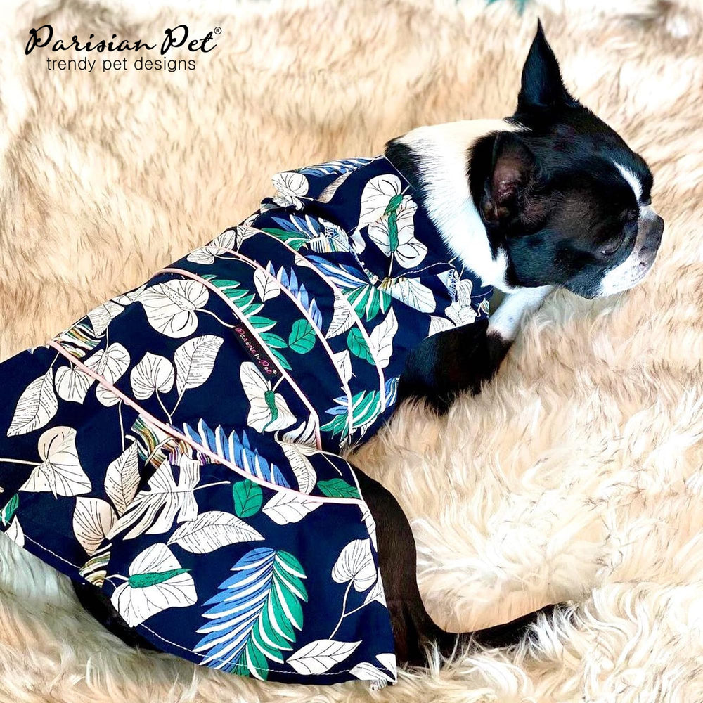 Robe Parisian Pet disponible XS-3XL, adaptée à différentes morphologies.
