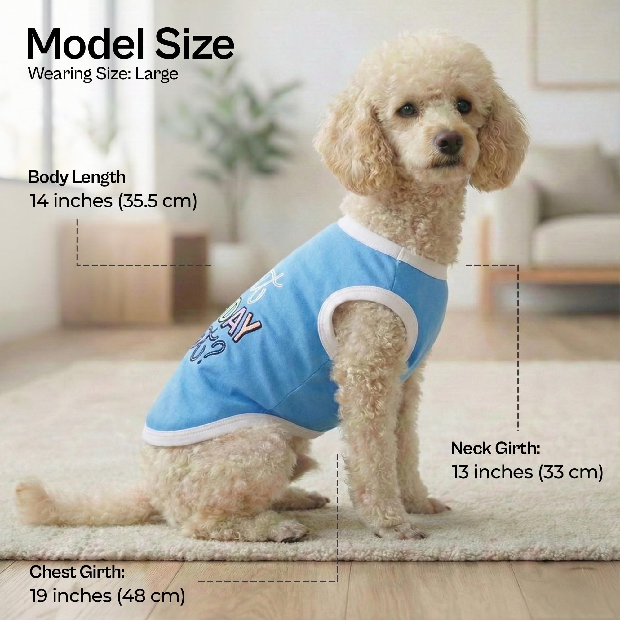 Parisian Pet t-shirt chien coton 100, douceur pour la peau sensible.