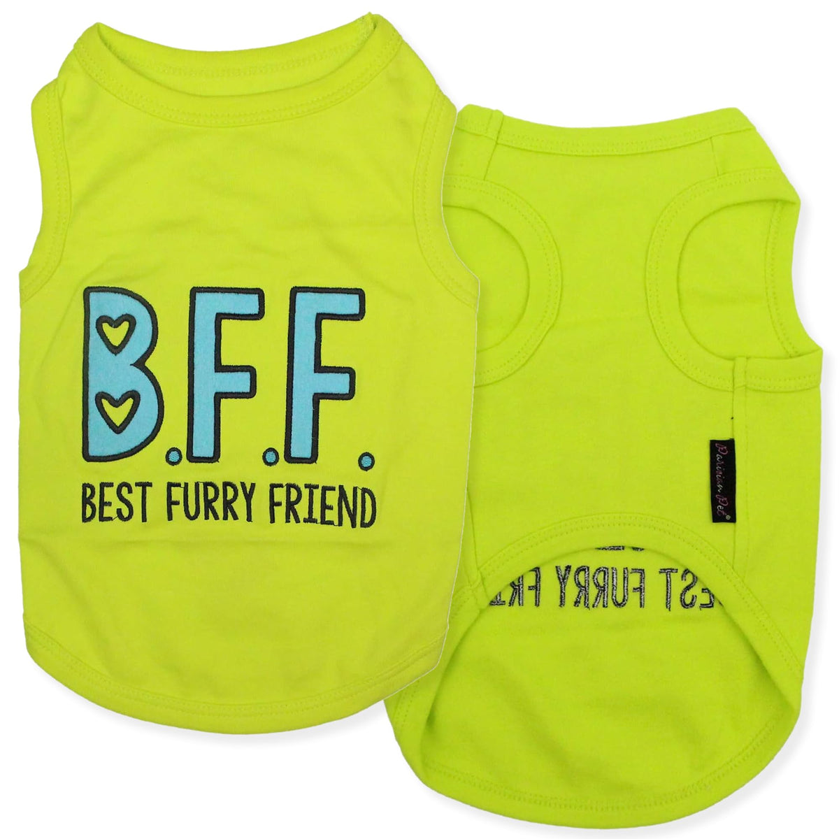 Parisian Pet T-shirt chien grand lime sans manches, veste légère pour promenades confortables.