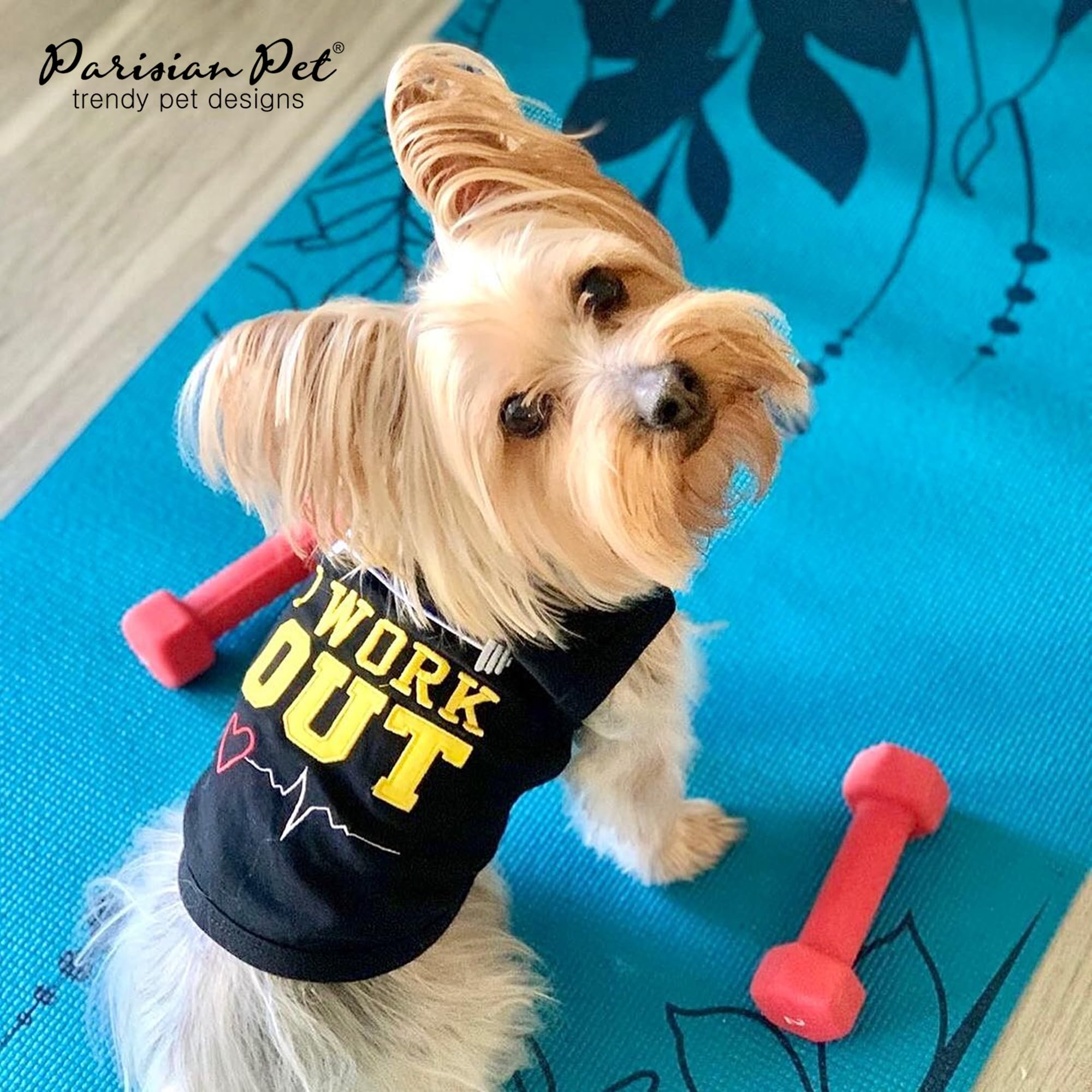 Couleur durable et lavage facile, Parisian Pet t-shirt sans manches résistants au quotidien.