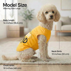 T-shirt sans manches Parisian Pet chien, ventilation maximale lors des journées chaudes.