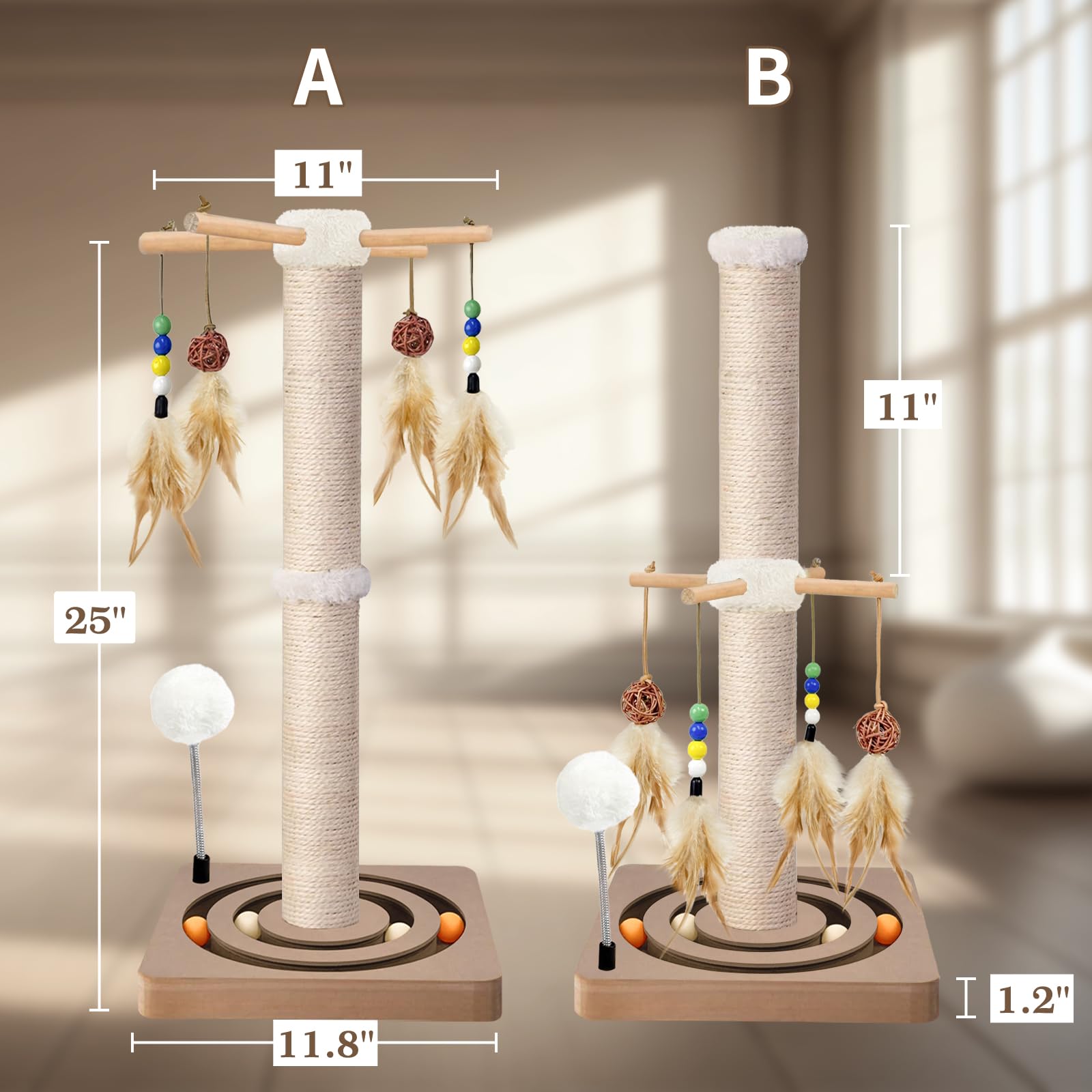 Paroto-montage-deux-methodes: montage adaptable à votre espace et à votre chat.