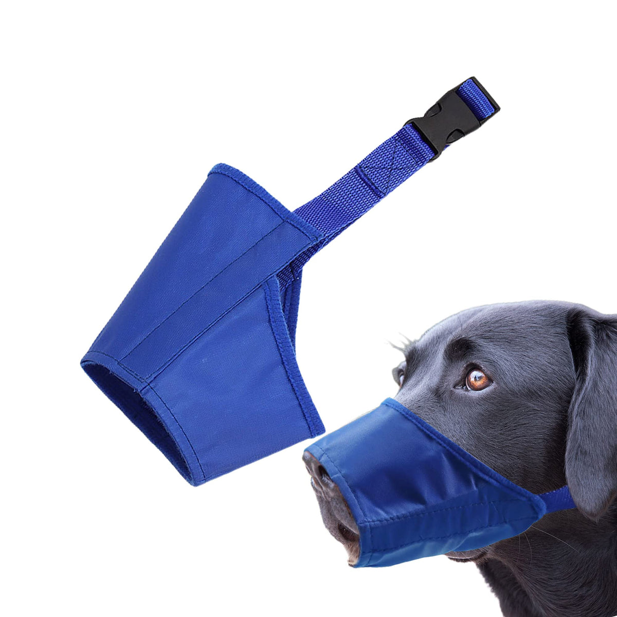 Parts Express museau chien doux anti-morsures bleu xl pour confort quotidien