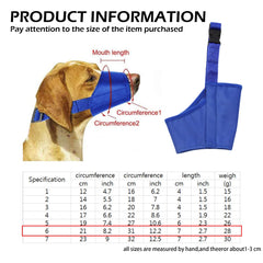 Parts Express museau chien respirant en mesh bleu xl pour ventilation agréable