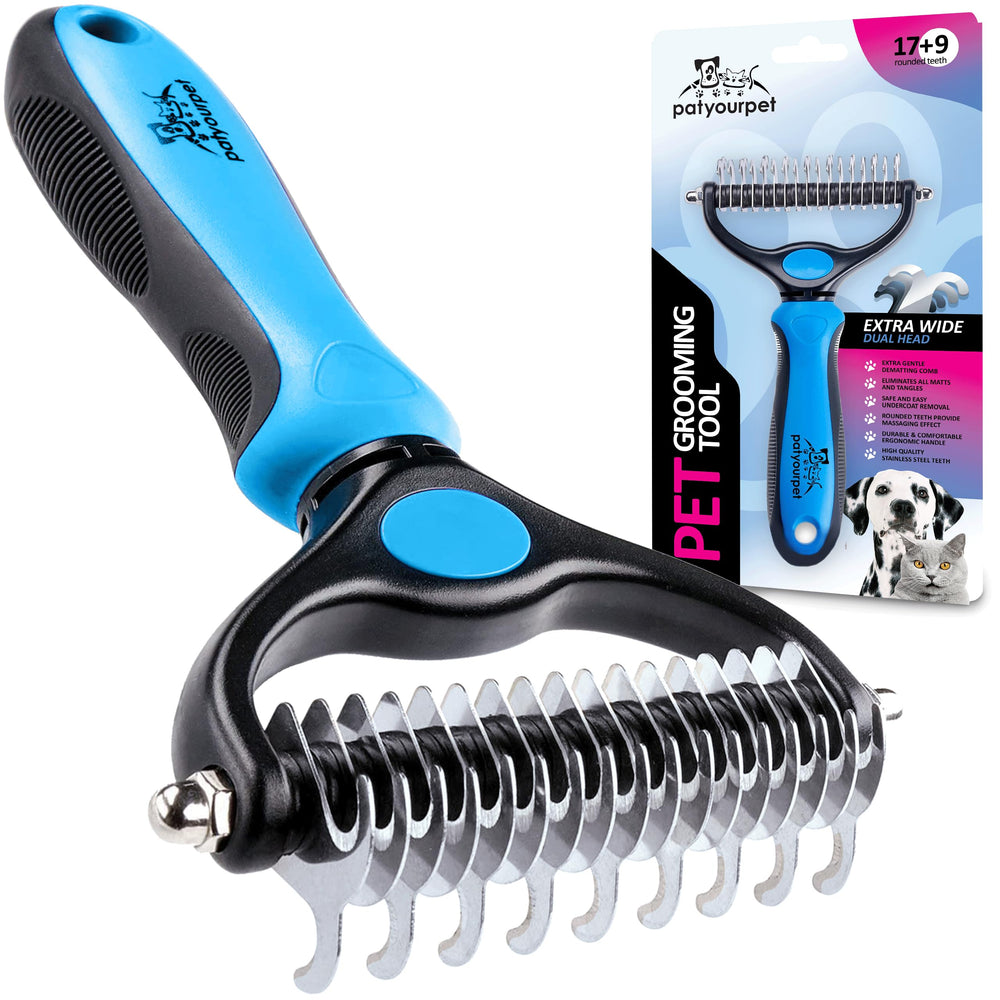 Pat Your Pet, face à 9 dents, démêlage en douceur du pelage épais.
