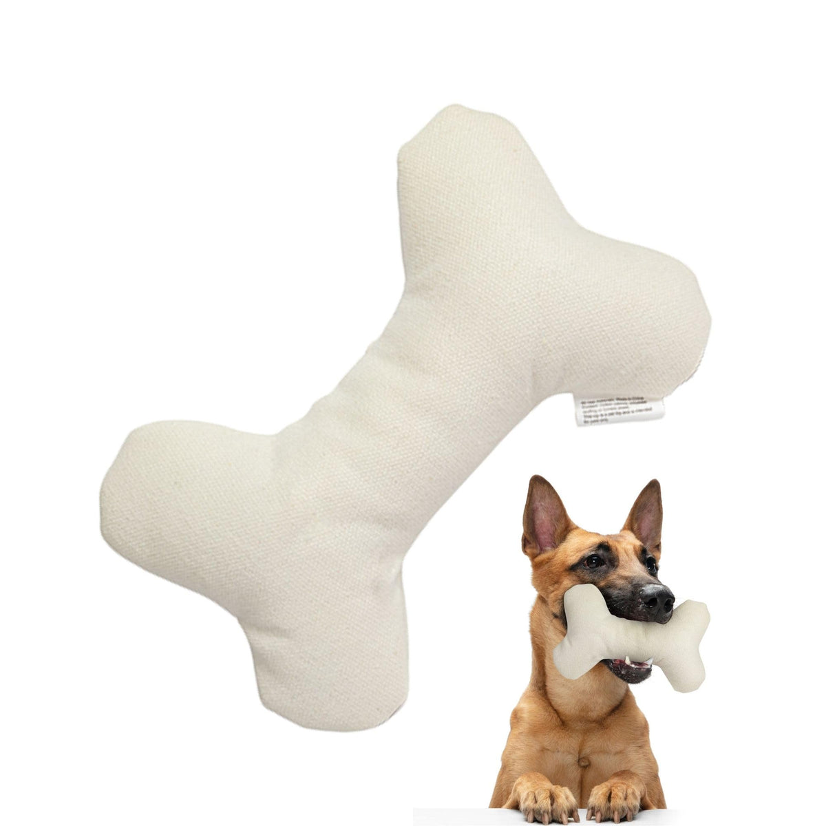Pata Pal T-Bone en coton durable, parfait pour la mastication et l’exercice.