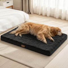Patas Lague lit chien XL noir – vue avant pour confort optimal