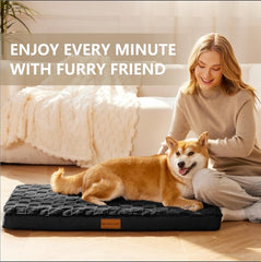 Patas Lague lit – mousse egg crate haute densite 3,5 pouces pour un soutien confortable