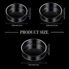 Patelai assiette en verre pour crevettes 65mm pratique et durable