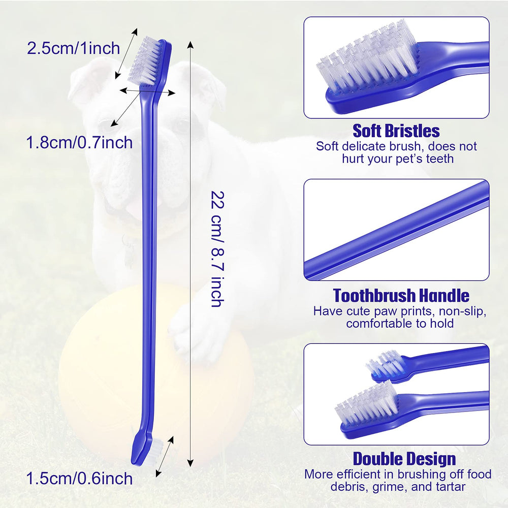 Patelai brosse-dents chien, poignée longue pour atteindre les zones difficiles.