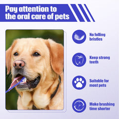 Patelai ensemble 100 brosses-dents, pratique et durable pour tous les chiens.