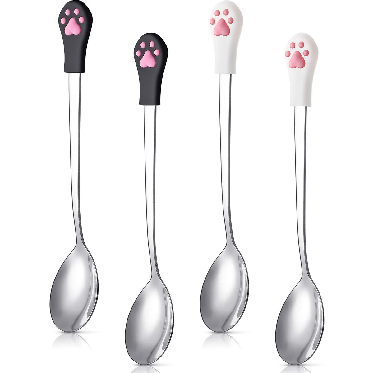 Patelai: quatre cuillères pour conserve, pratiques pour chiens et chats.