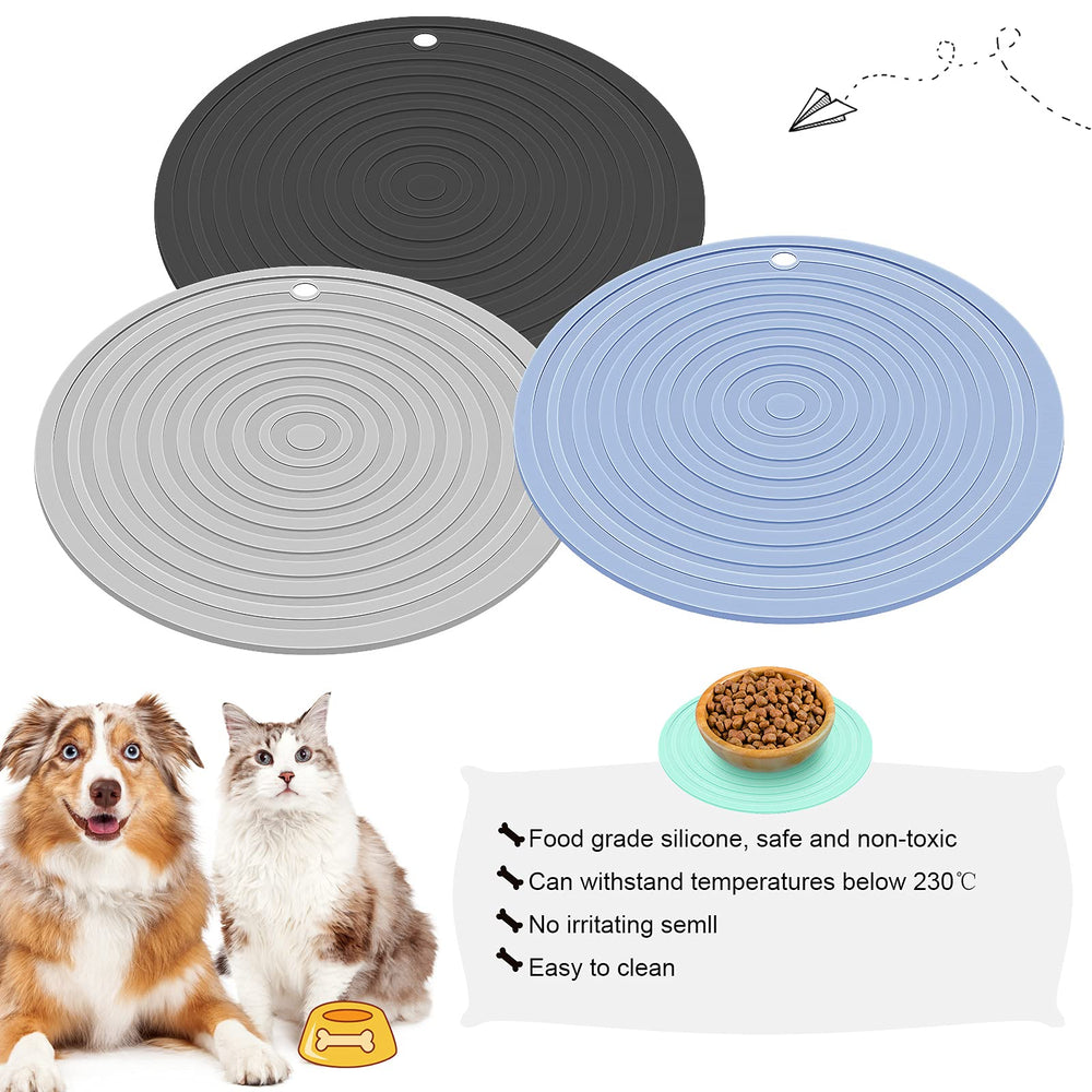Patelai tapis alimentation nettoyage facile gris, résistant aux taches