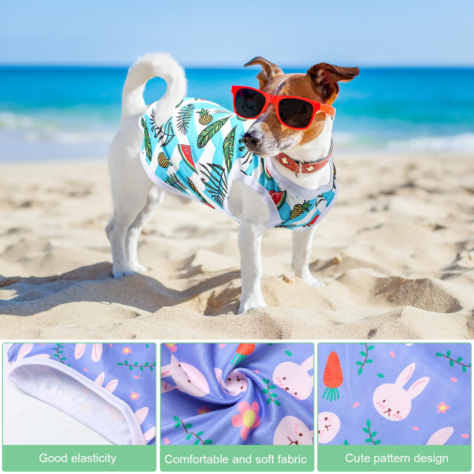 Paterr lot 25 maillots chat et chien: variété de motifs pour personnaliser.