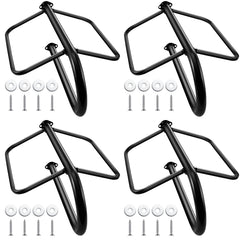 Paterr porte-selle mural noir, 4 pièces, rangement rapide et sûr.