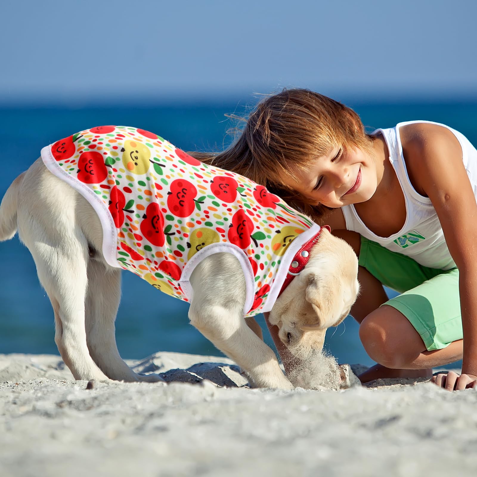 Paterr tee-shirt chien tendances estivales, facile à assortir.