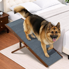PATHOSIO PETS LITE rampe pour chien, vue frontale, facilite l'accès au canapé.