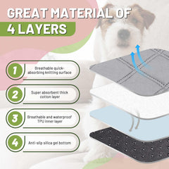 PatiencET tapis-pipi avec absorption élevée pour moins de lavages
