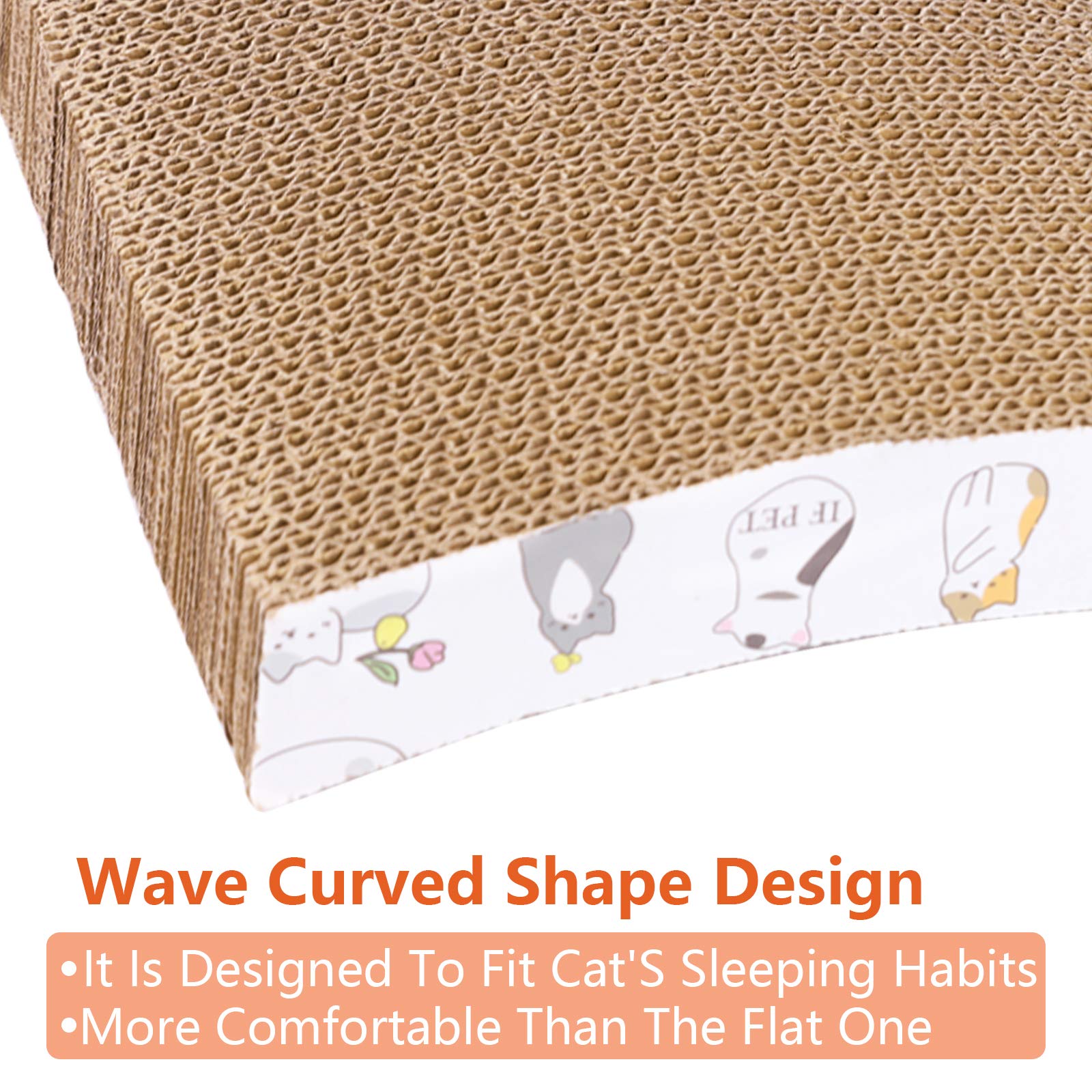 PatiencET griffoir-chat-carton-recycle-face-douce, surface idéale pour griffes et détente.