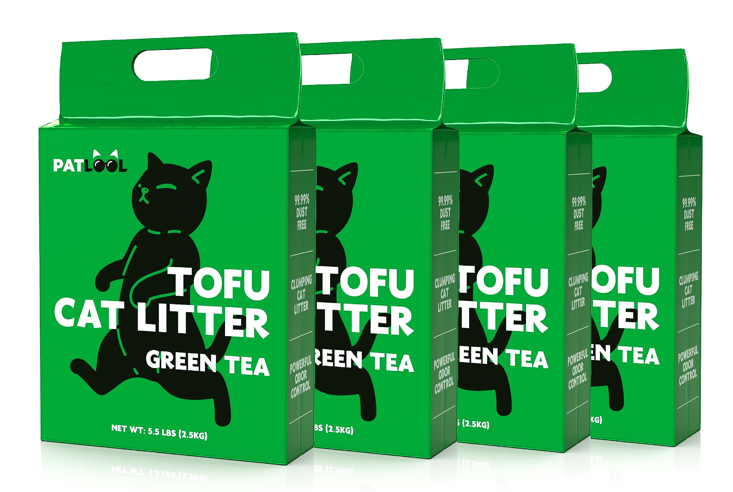PATLOOL Tofu Litière – pellets agglomérants visibles facilitant le nettoyage.