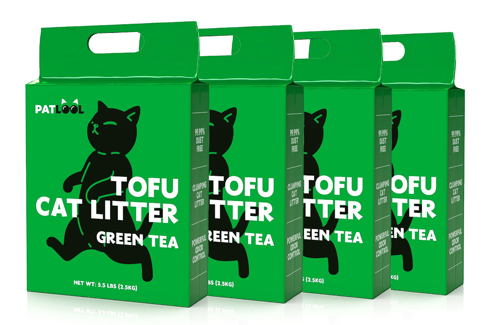 PATLOOL Tofu Litière – pellets agglomérants visibles facilitant le nettoyage.