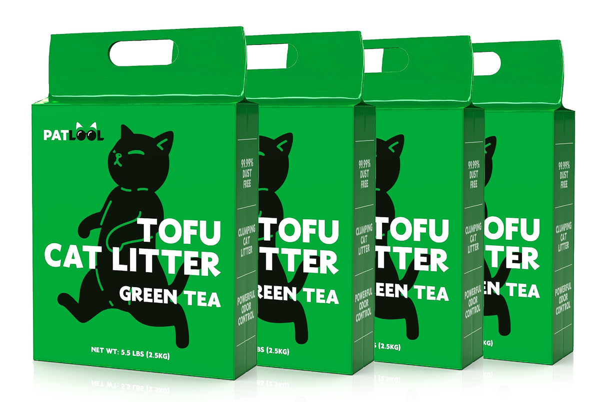 PATLOOL Tofu Litière – pellets agglomérants visibles facilitant le nettoyage.
